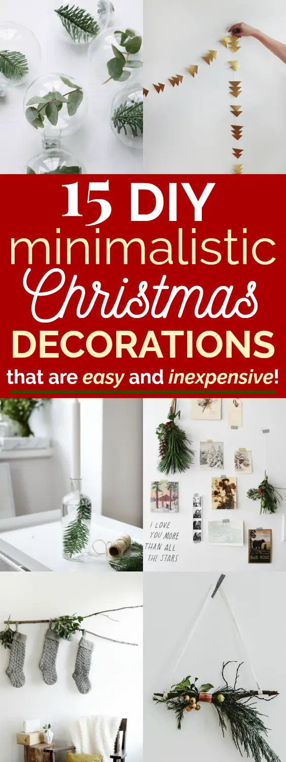 15 Minimalist Christmas Decor DIYs | Uncommonly Well